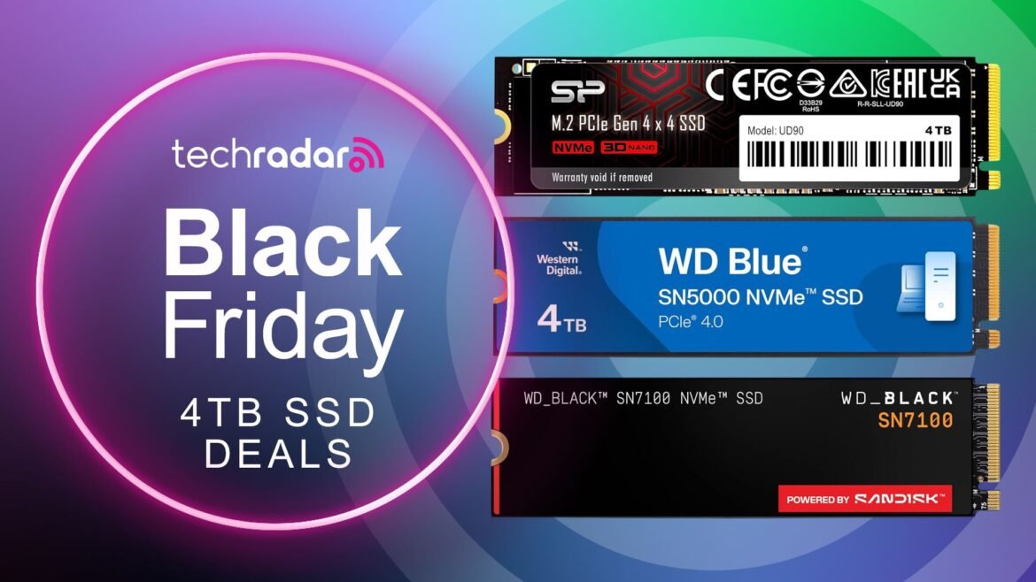 Anda bisa mendapatkan SSD 4TB dengan harga kurang dari 5¢ per gigabyte saat penawaran Black Friday dimulai.