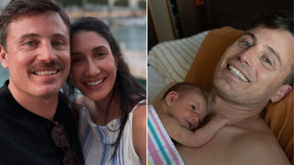 Bintang Sunrise James Tobin dan istrinya Farrah mengumumkan kelahiran putri mereka Tilda