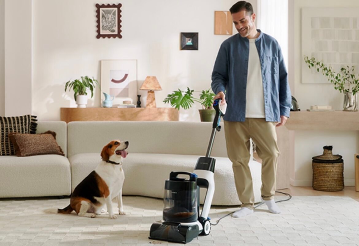 Carpet One Cruiser Tineco mendapat diskon 30% dan praktis meluncur sendiri.