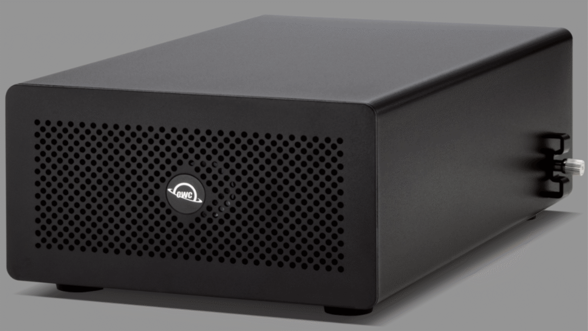 Helios 5S menggandakan kecepatan Thunderbolt, memberikan kemampuan desktop kecil Apple yang sebelumnya terbatas pada menara stasiun kerja penuh.