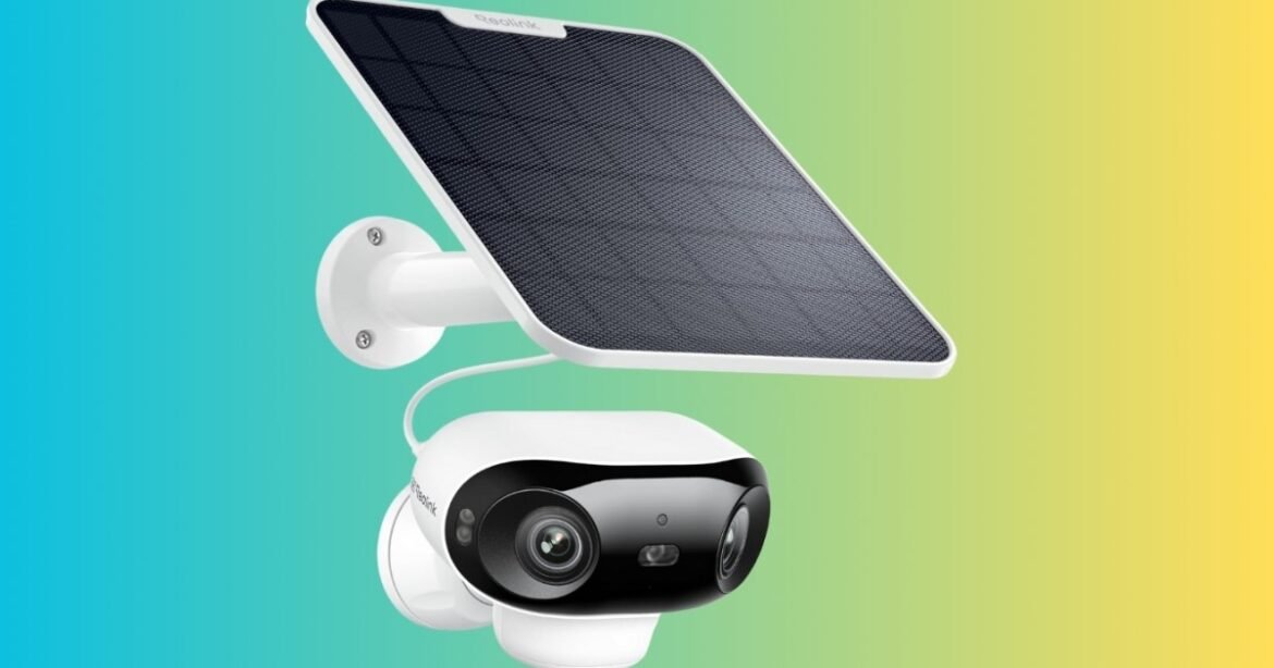 Hemat 34% untuk kamera keamanan nirkabel surya lensa ganda 4K ini