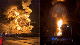 Ledakan besar menghancurkan pabrik kimia di North St Mary’s