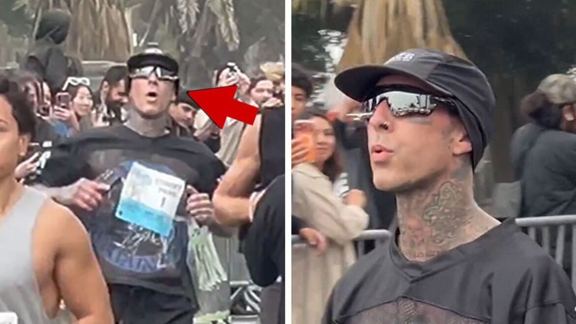 Travis Barker tampil setelah berlari 5K di Santa Monica