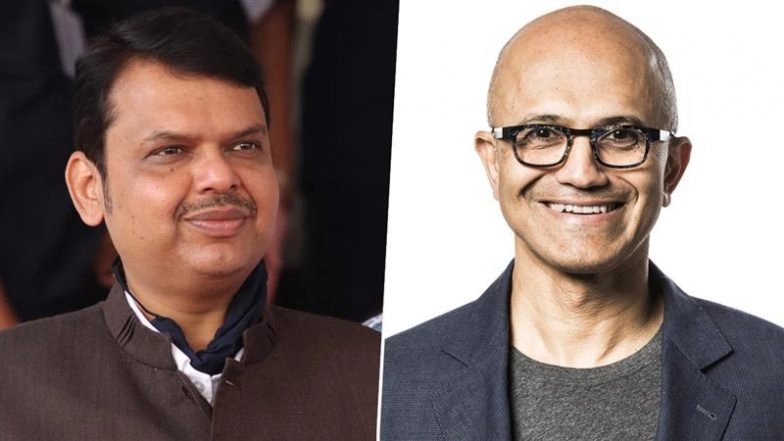 Satya Nadella bertemu dengan Ketua Menteri Maharashtra Devendra Fadnavis, mengatakan MahaCrimeOS AI membantu korban kejahatan dunia maya dan penipuan keuangan di seluruh negara bagian